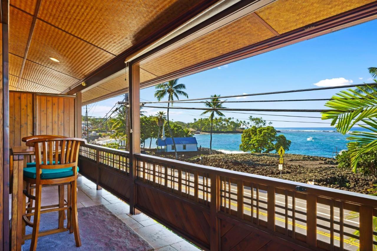 Appartement Seaspray Oceanview à Kailua-Kona Extérieur photo