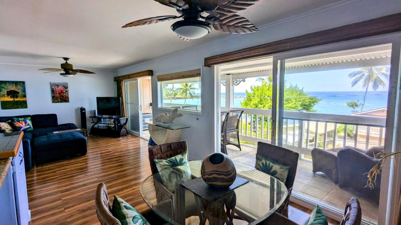 Appartement Seaspray Oceanview à Kailua-Kona Extérieur photo