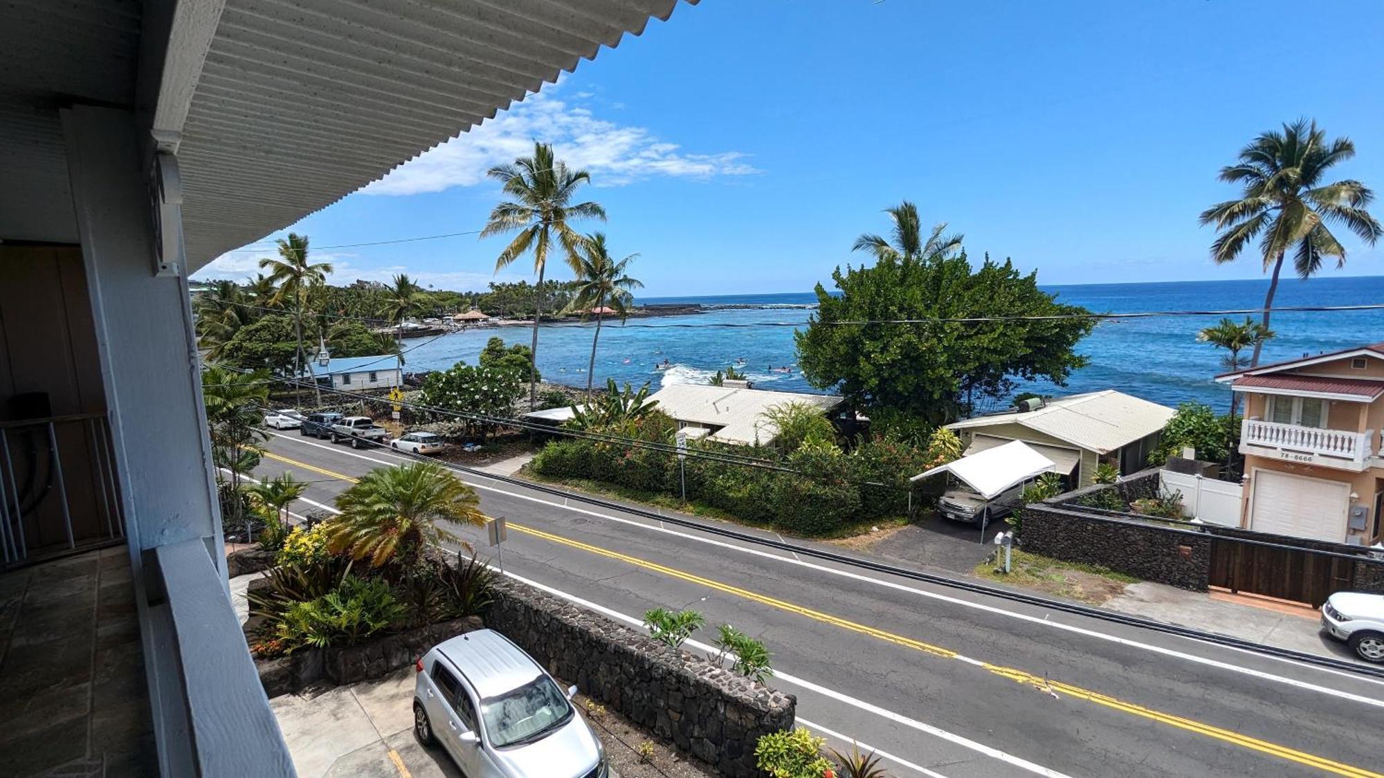 Appartement Seaspray Oceanview à Kailua-Kona Extérieur photo