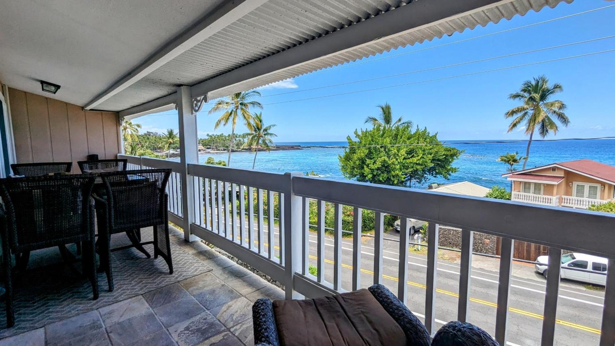 Appartement Seaspray Oceanview à Kailua-Kona Extérieur photo