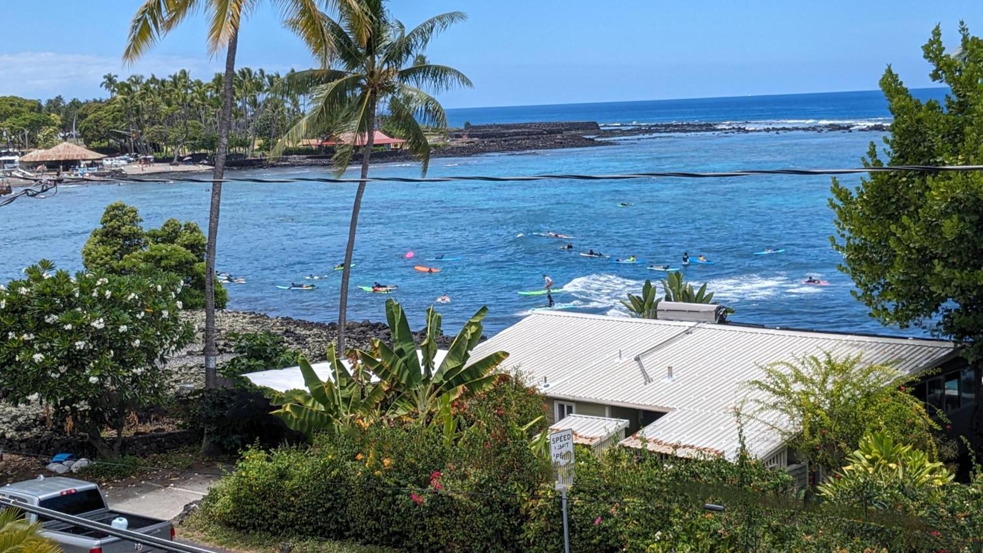 Appartement Seaspray Oceanview à Kailua-Kona Extérieur photo