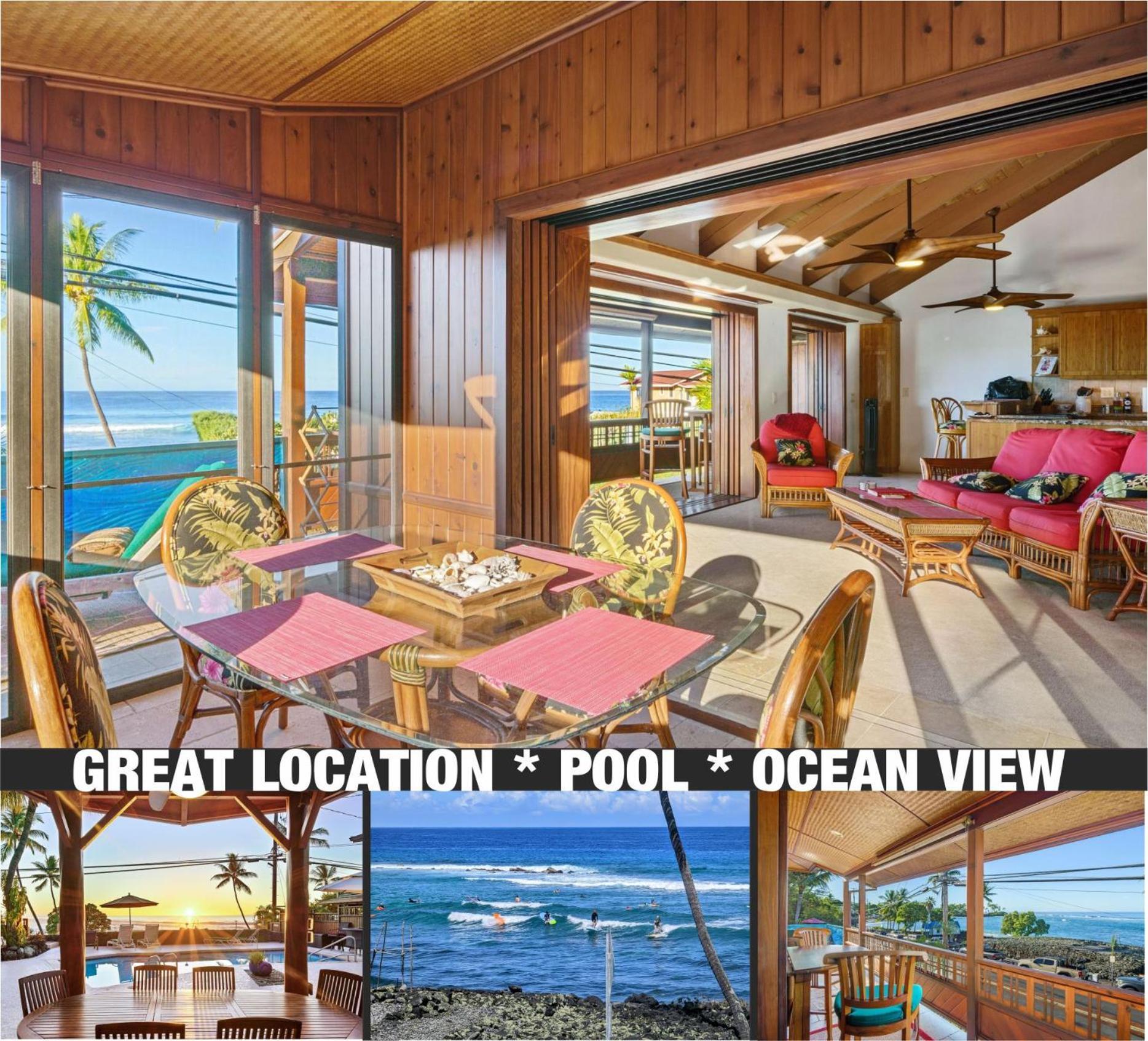 Appartement Seaspray Oceanview à Kailua-Kona Extérieur photo
